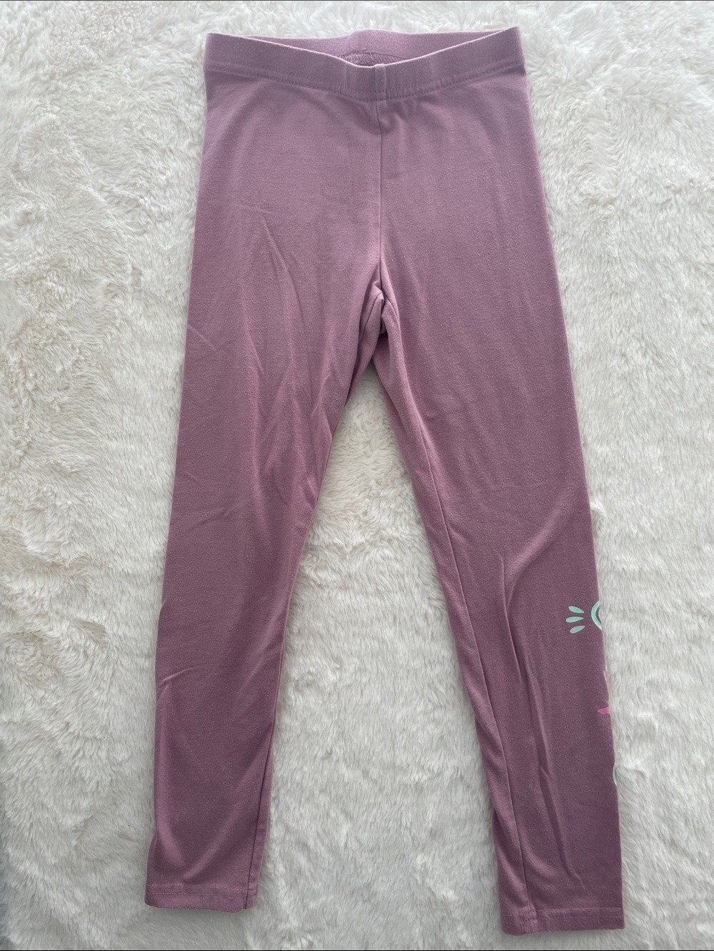 SALE! Old Navy Kids Mauve Leggings - Lightweight Stretch Bottoms Size S (6-7)